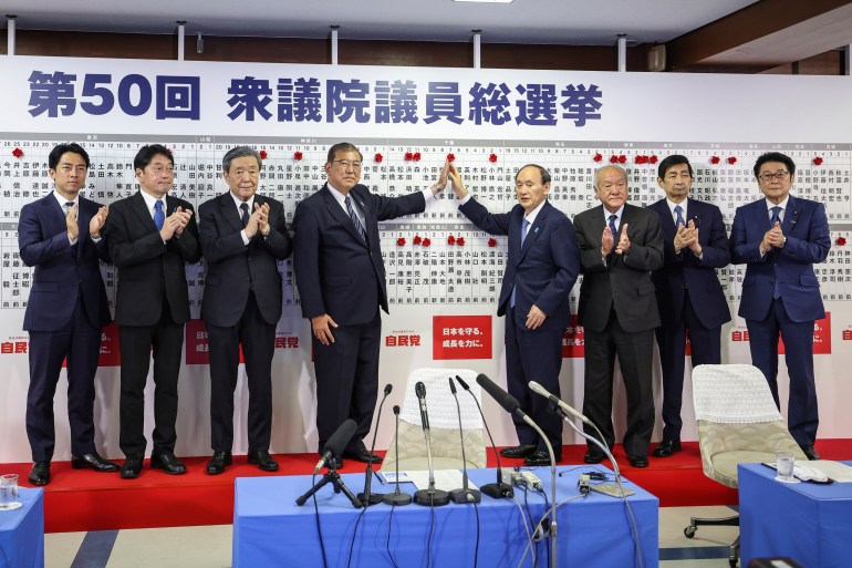 日本执政联盟在新首相石破的打击下失去多数席位